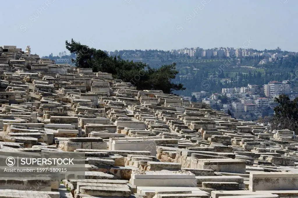 Cemetery, Israel, Jerusalem, Middle East, Near East, Jewish, Mount of Olives, graves, religion, Jew, Jewish,
