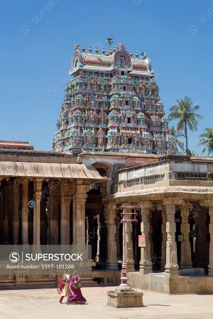 India, South India, Asia, Tamil Nadu, Tiruchirappali, Trichy, Jambukeshwara, Temple, Thiruvanaikaval, Lord, Shiva, art, colourful, Dravidian