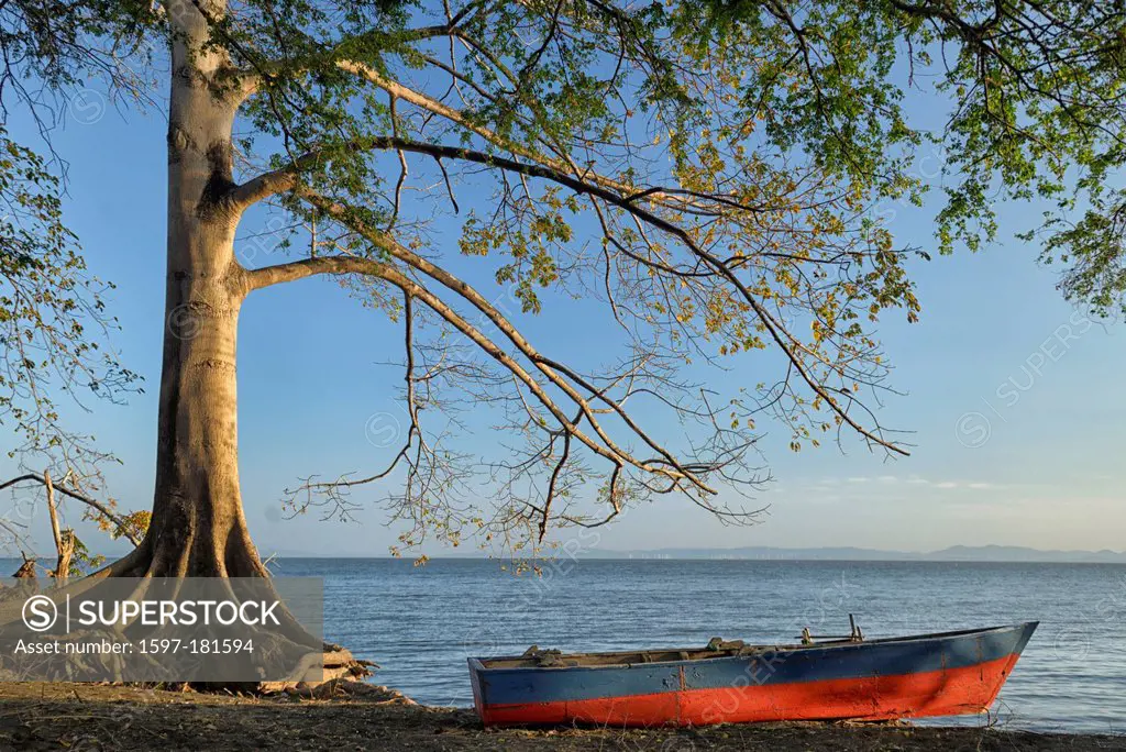 Central America, Nicaragua, Rivas, Isla Ometepe, UNESCO, Biosphere, Preserve, island, boat, lake, Lake Nicaragua, tree, Moyogalpa