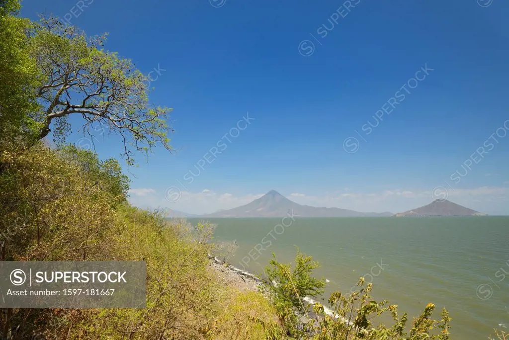 Central America, Nicaragua, managua, lake, momotombo, volcano, nature