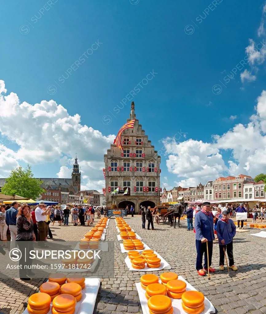 Netherlands, Holland, Europe, Gouda, Cheese, tradition, market, city, village, summer, people, horse, carriage,