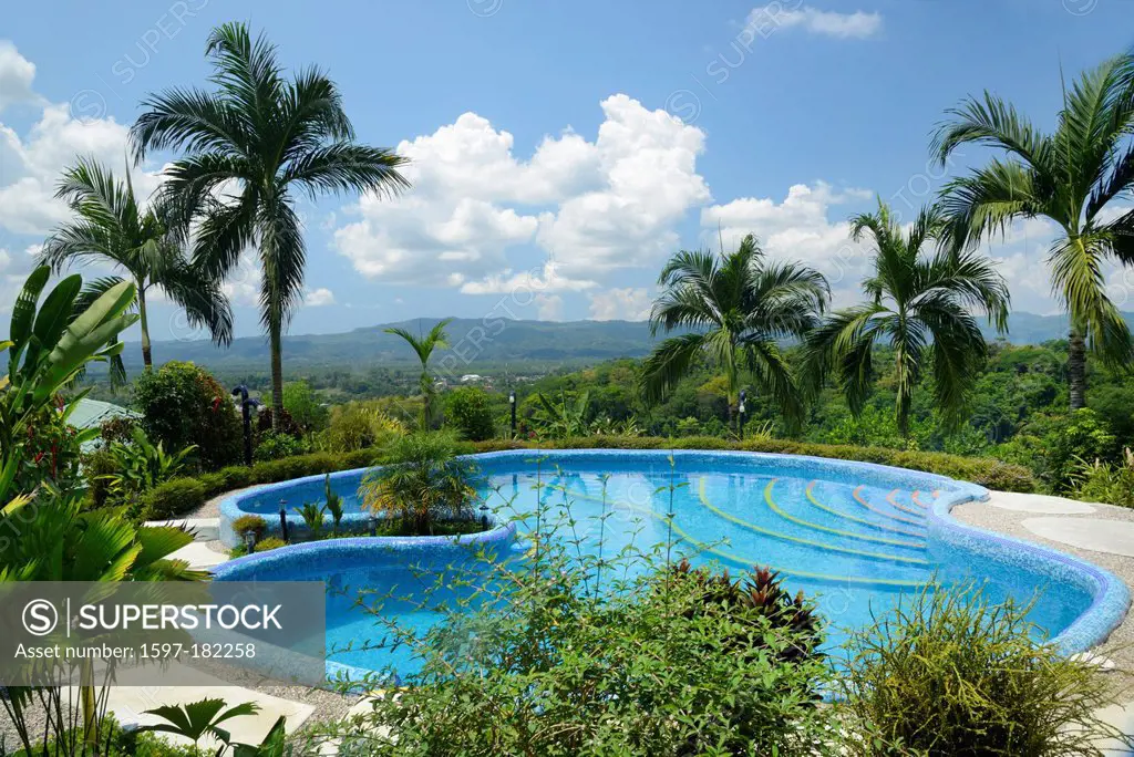 Central America, Costa Rica, Golfito, landscape, nature, swimming pool, pool, hotel, resort, tropical, Puntarenas,