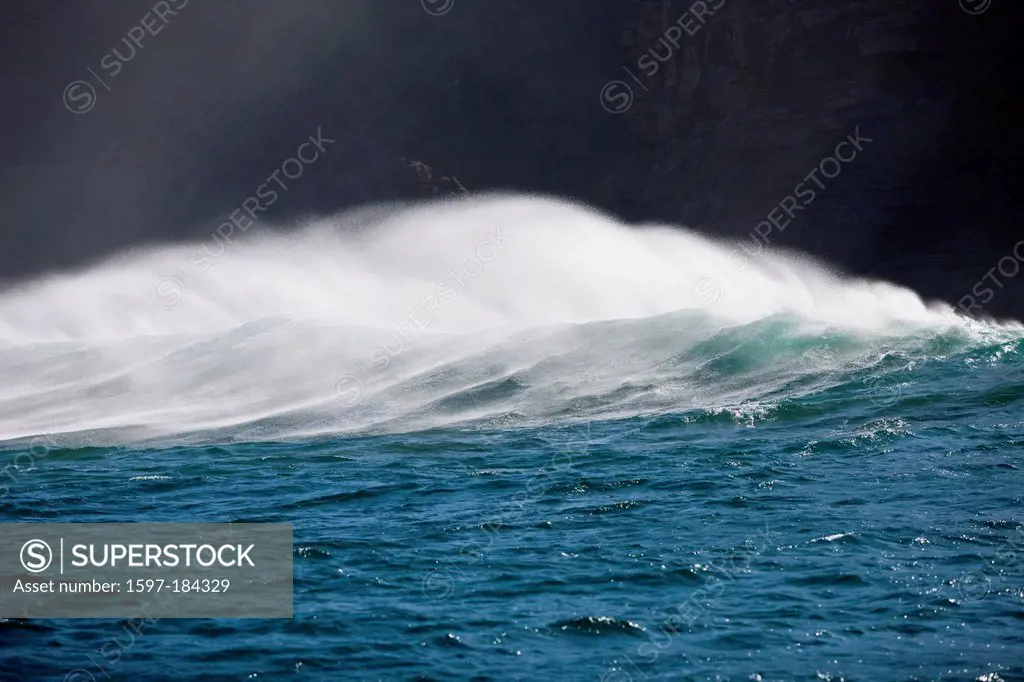 Breaking Waves, Indian Ocean, Wild Coast, South Africa, coastal scenic, Surge, surf, spray, surf, break, breaking, sea, Surface, Water, Wave, Waves, E...