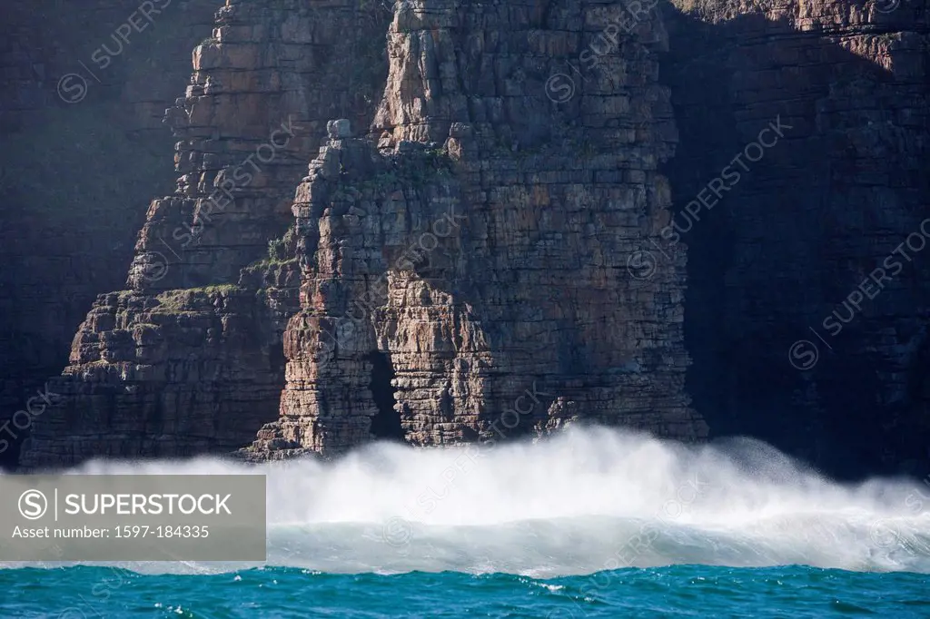 Rocks, Indian Ocean, Wild Coast, South Africa, landscape, Surge, surf, spray, surf, break, breaking, sea, Surface, Water, Wave, Waves, East Cape, Tran...