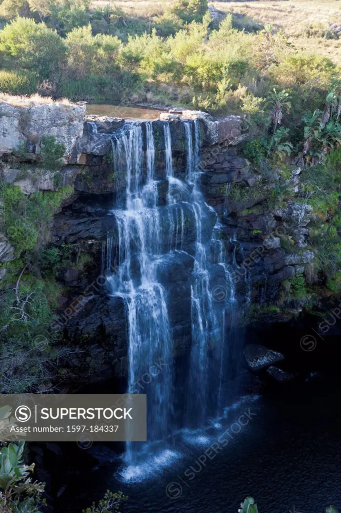 Waterfall, Mbotyi, Eastern Cap, South Africa, landscape, travel, Travel destinations, landmark, Landscape, Scenery, Pondoland, Transkei, Wild Coast, H...