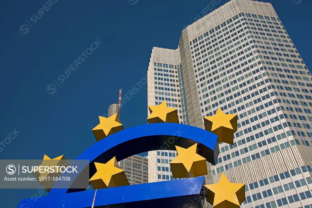 Architecture, bank, bank quarter, bank building, Brandt, office building, block, Germany, Europe, European, eurosigns, euromarks, EZB, facade, finance...