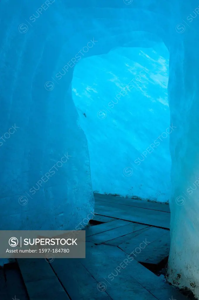 Alps, mountain, ice, natural, ice cave, Europe, mountains, Glacier, glacier, Kees, Rhone, Rhone glacier, Switzerland, Valais, cold, artificial, way, w...