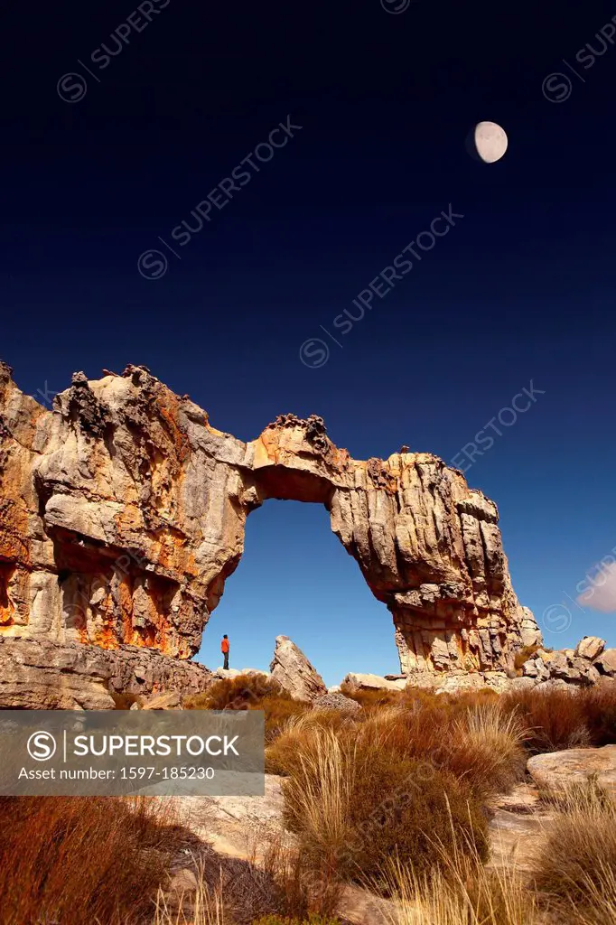 Wolfberg, wolf mountain, Cederberg, mountain, South Africa, Africa, arch, moon