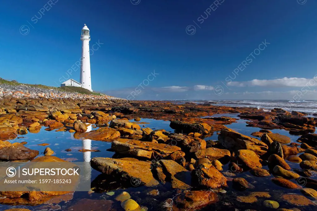 Slangkop, Lighthouse, Kommetjie, South Africa, Africa, rocks