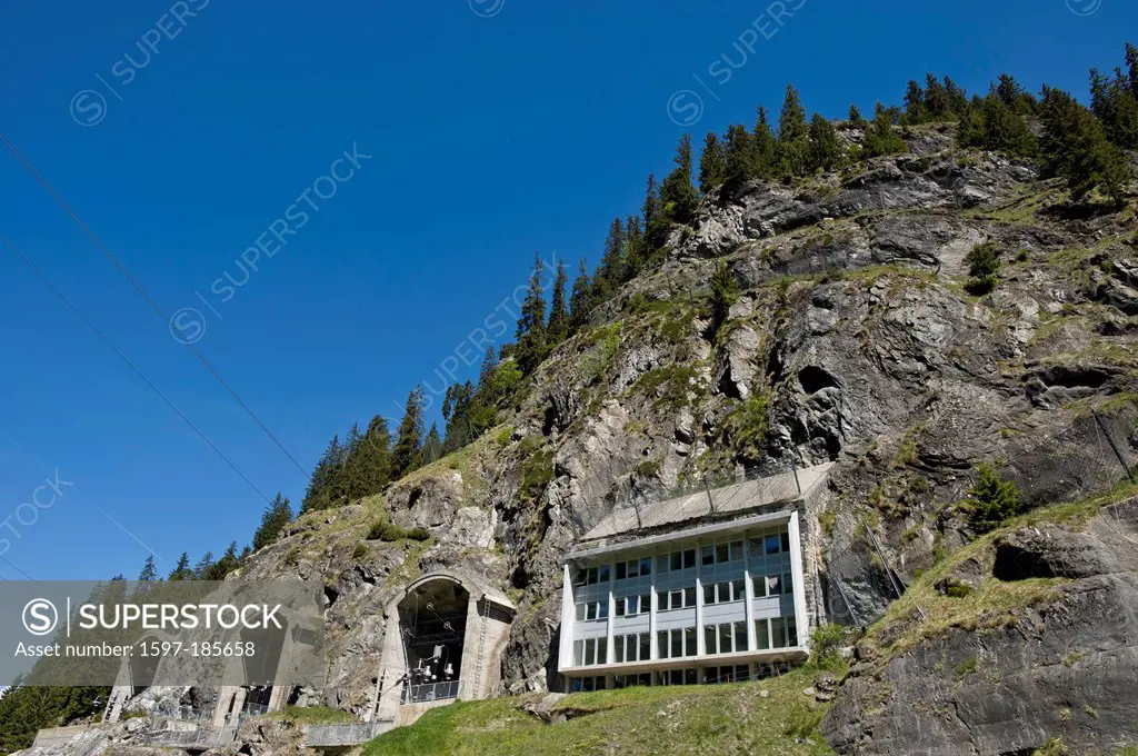 Switzerland, Europe, Valais, Valai, energy, power, electricity, power station, Val de Bagnes, power supply lines,
