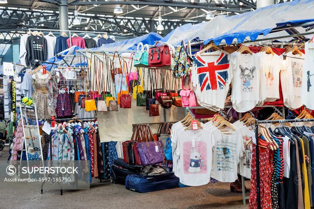 England, London, Shoreditch, Spitafields Market, Typical Stalls