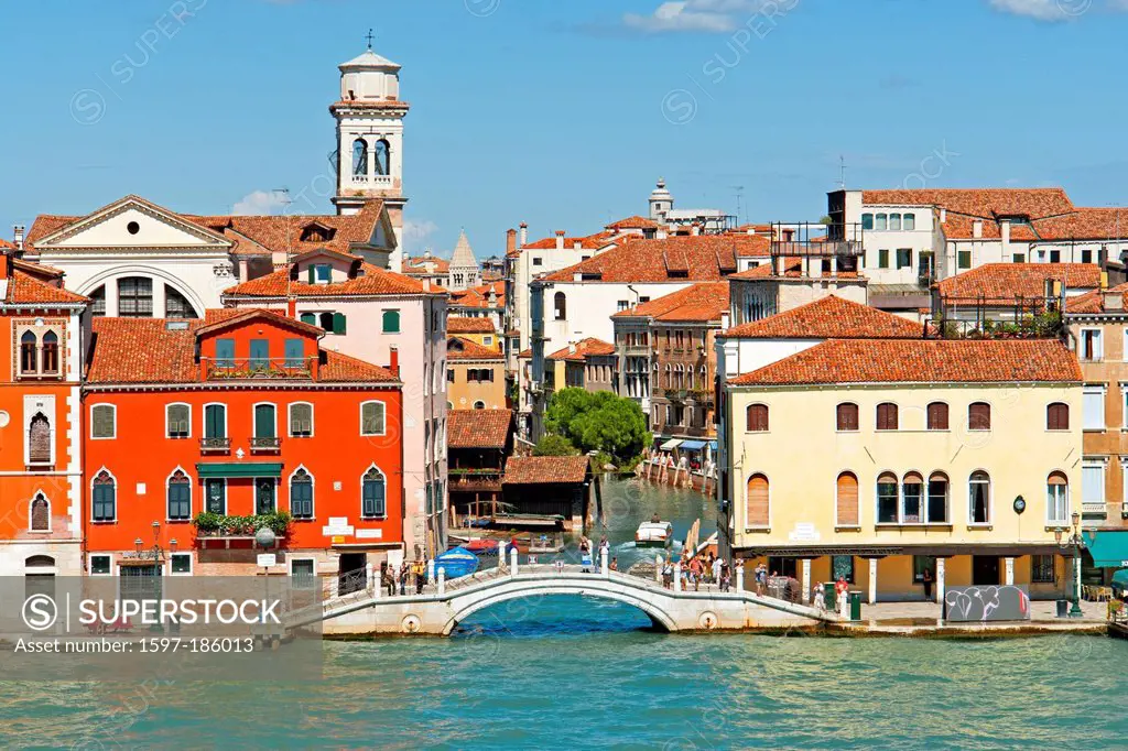Europe, Italy, IT, Veneto, Venice, Fondamenta Zattere al Ponte Longo, promenade, architecture, building, construction, harbour, port, historical, plac...