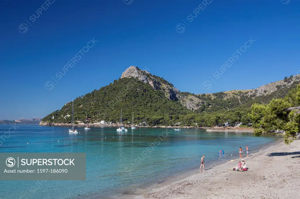 Formentor, Mallorca, Balearics, bay, beach, blue, island, landscape, Spain, Europe, touristic, travel