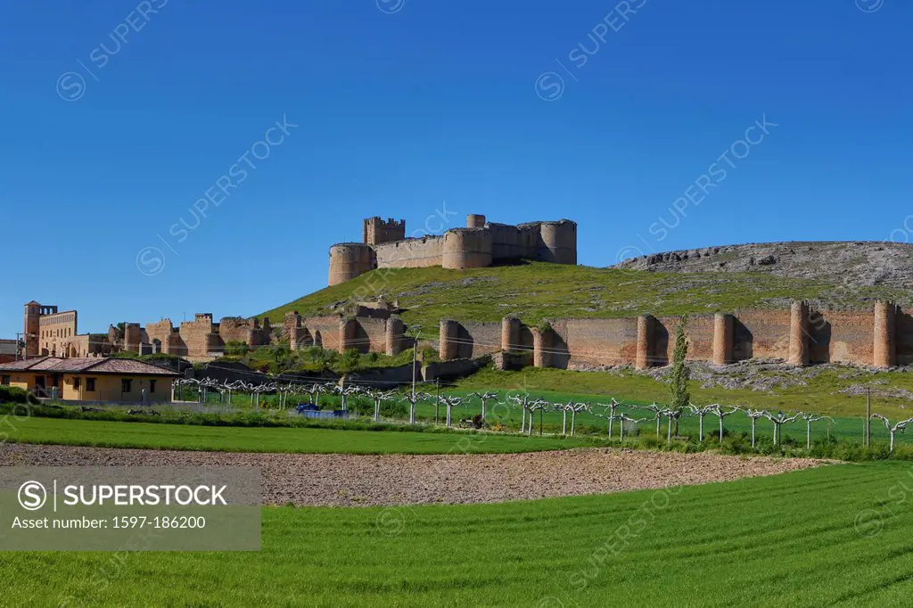 Berlanga, Castilla, Castile, Duero, architecture, castle, colourful, fortress, history, soria, Spain, Europe, spring, touristic, travel, walls