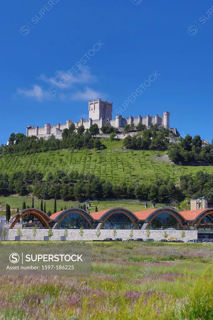 Castilla, Castile, Penafiel, Valladolid, architecture, castle, fortress, history, old town, Spain, Europe, touristic, travel