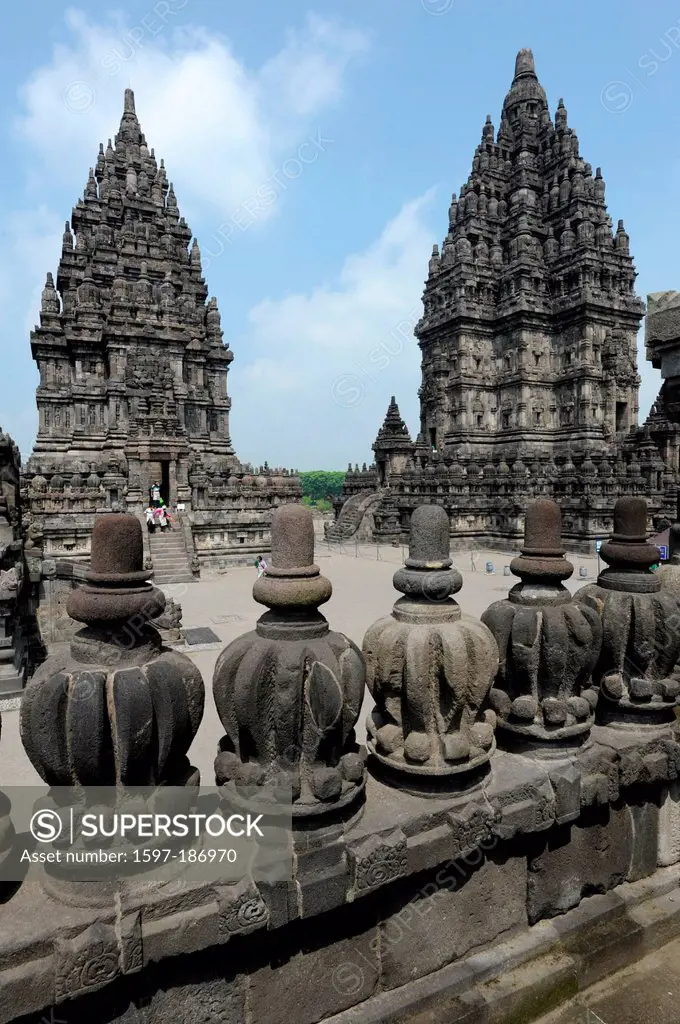 Asia, Indonesia, Java, Prambanan, Hinduism, towers, temples,