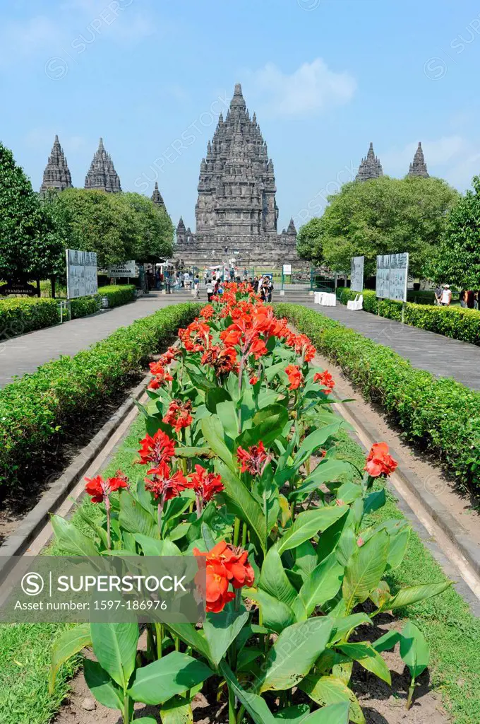 Asia, Indonesia, Java, Prambanan, Hinduism, towers, temples, park, tourism
