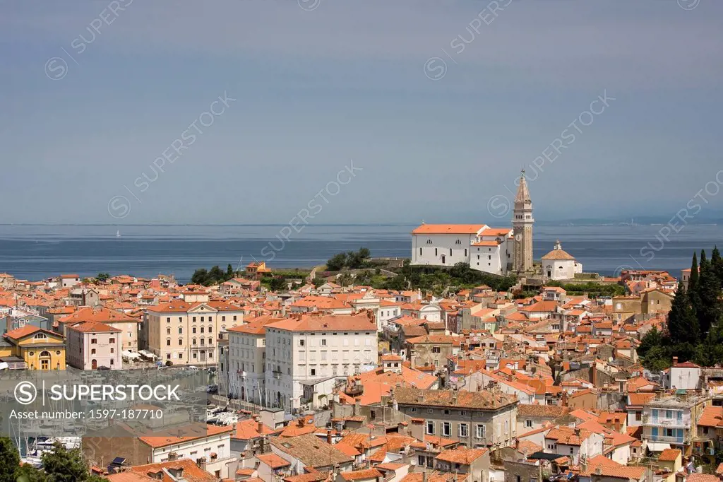 Adriatic, bishop's church, cathedral church, cathedral, dome, outside, building, construction, water, house, home, houses, homes, Italian, cathedral, ...