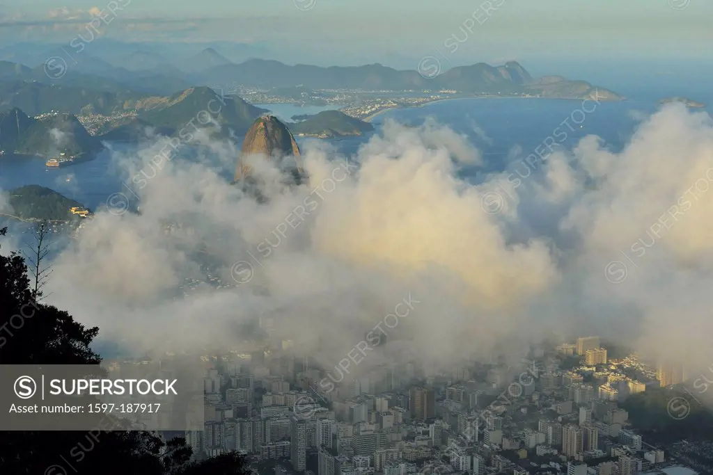 South America, Latin America, Brazil, Rio, Rio de Janeiro, city, Sugar Loaf, mountain, city, cityscape