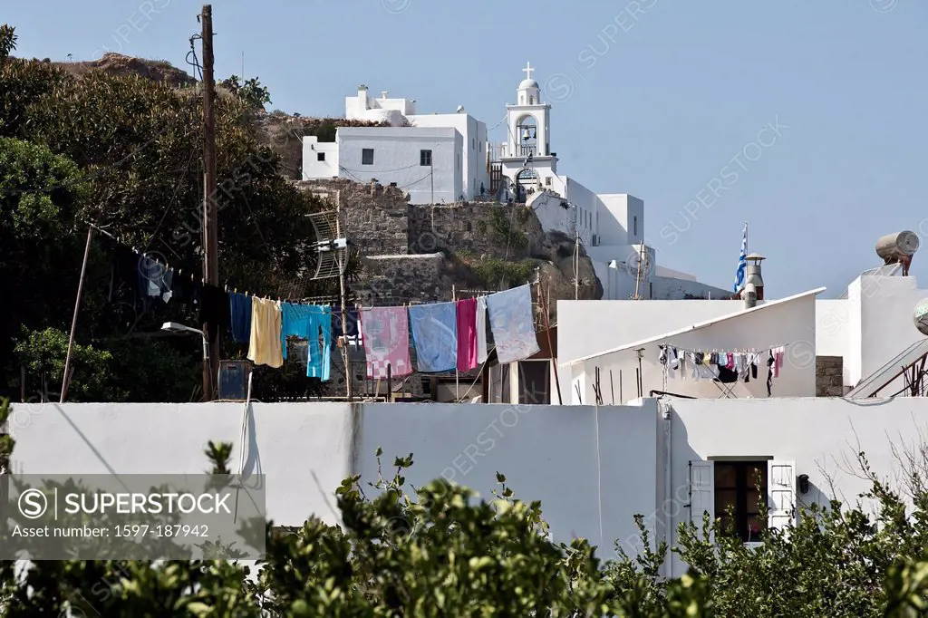 Nisyros, Nissyros, Dodekanese, building, construction, faith, bell tower, belfry, Greece, Europe, harbour, port, town, house, home, houses, homes, isl...