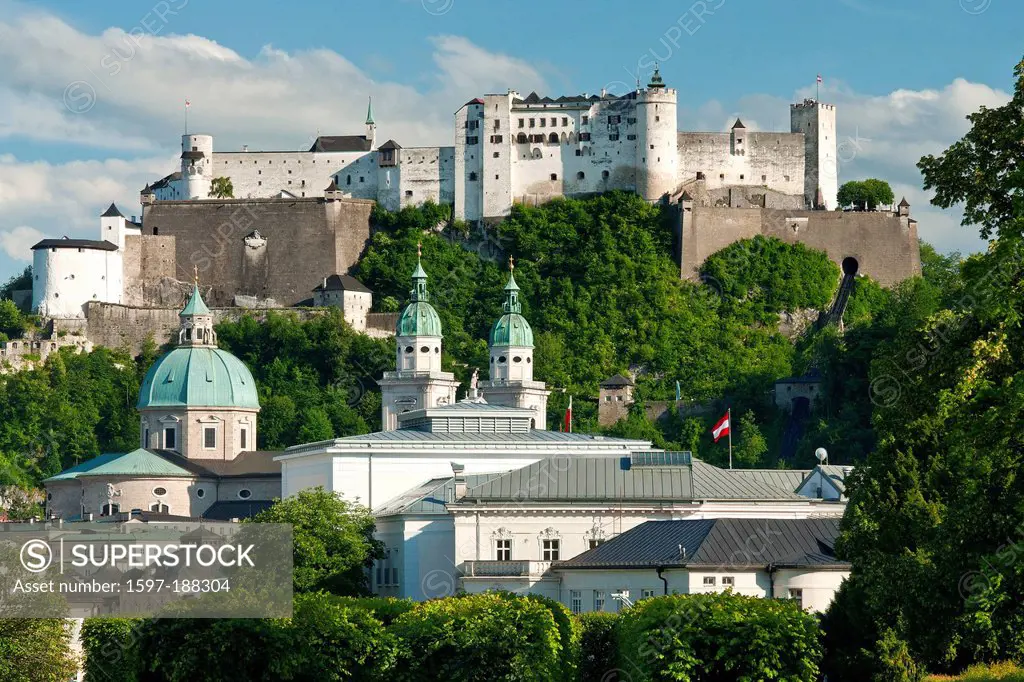Austria, Europe, Salzburg, fortress, Hohensalzburg, castle, art, culture, Old Town, town, city, Hohensalzburg