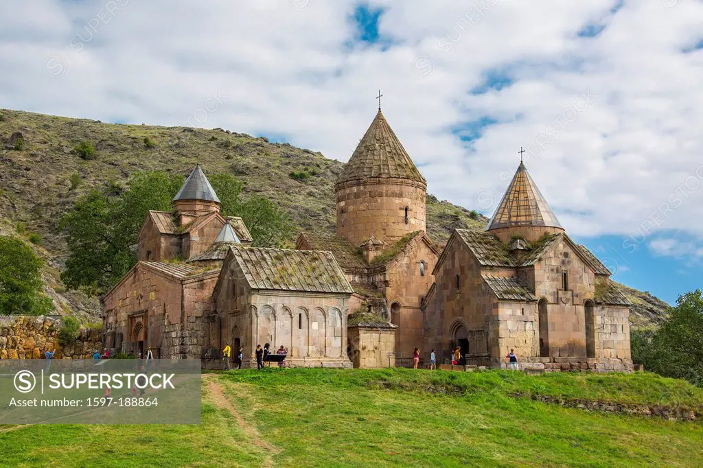 Armenia, South Caucasus, Caucasus, Eurasia, Goshavank, architecture, grass, green, history, historical, landscape, monastery, religion, skyline, touri...