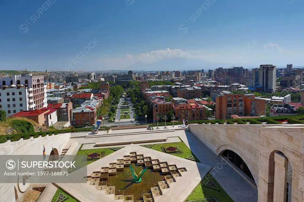 Armenia, South Caucasus, Caucasus, Eurasia, Cascade, Complex, Yerevan, Ararat, mountain, architecture, avenue, city, downtown, house, mountain, opera,...