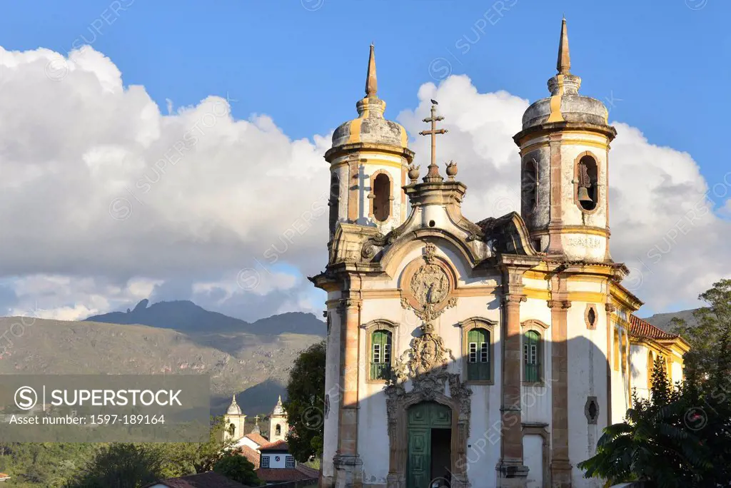 South America, Brazil, Minas Gerais, Ouro Preto, Portuguese, colonial, historic, town, church