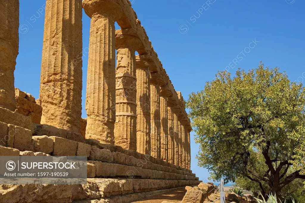 Italy, Sicily, South Italy, Europe, island, Valle dei Templi, Agrigento, temple, architecture, building, construction, history, historical, historical...