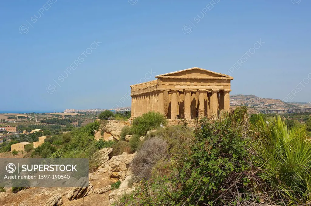 Sicily, Italy, South Italy, Europe, island, Valle dei Templi, Agrigento, temple, architecture, building, construction, history, historical, historical...
