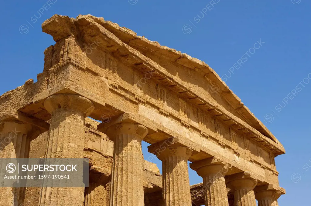 Italy, Sicily, South Italy, Europe, island, Valle dei Templi, Agrigento, temple, architecture, building, construction, history, historical, historical...