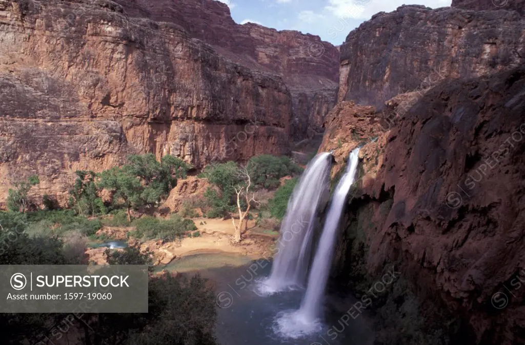 America, Arizona, Color, Colour, Grand canyon, Havasu canyon, Havasu falls, United States, North America, USA, Ameri