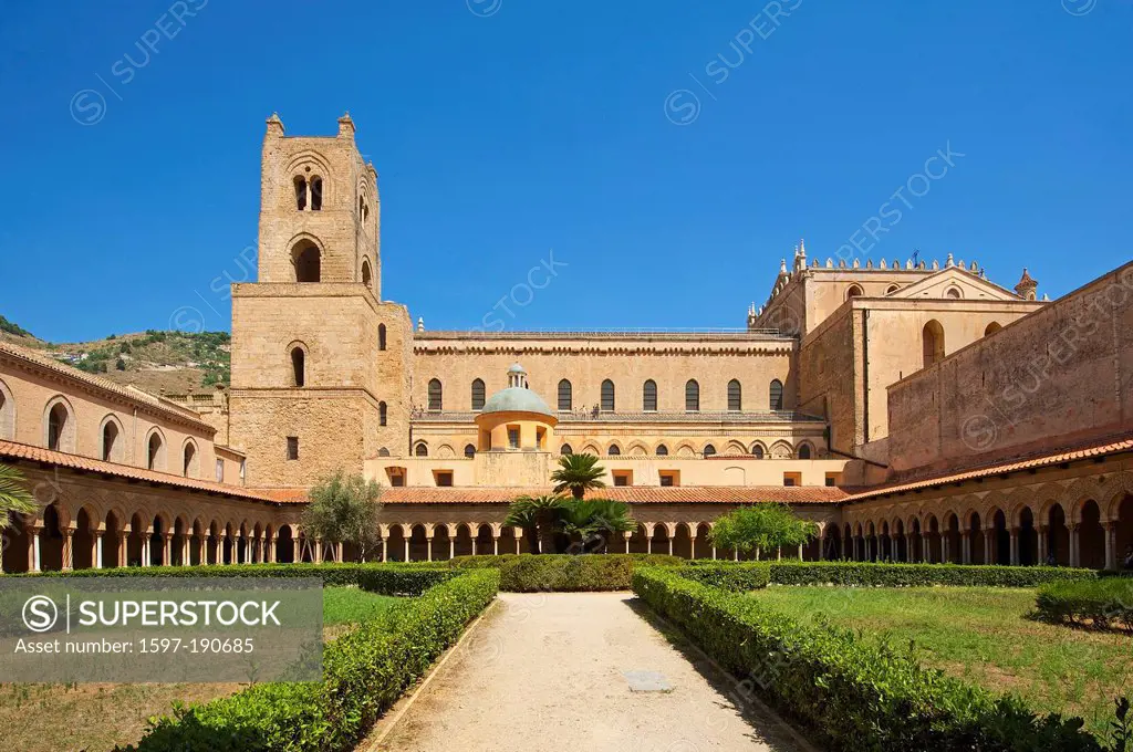 Sicily, Italy, South Italy, Europe, island, cathedral, dome, cathedral, architecture, building, construction, church, religion, Christianity, Christia...