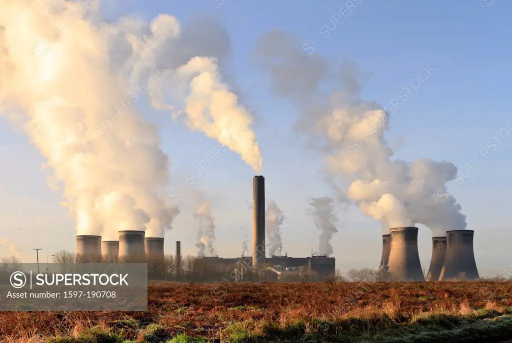 Coal Fired Power Station, Fiddlers Ferry, England