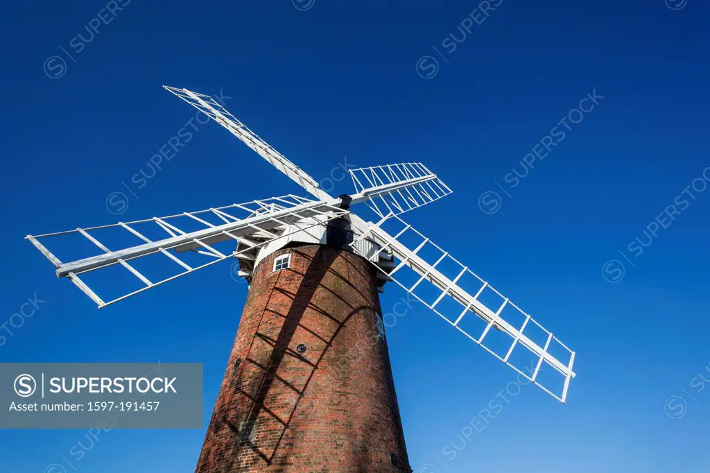 UK, United Kingdom, Europe, Great Britain, Britain, England, East Anglia, Norfolk, Norfolk Broads, Horsey, Horsey Wind pump, Windmill, Windmills