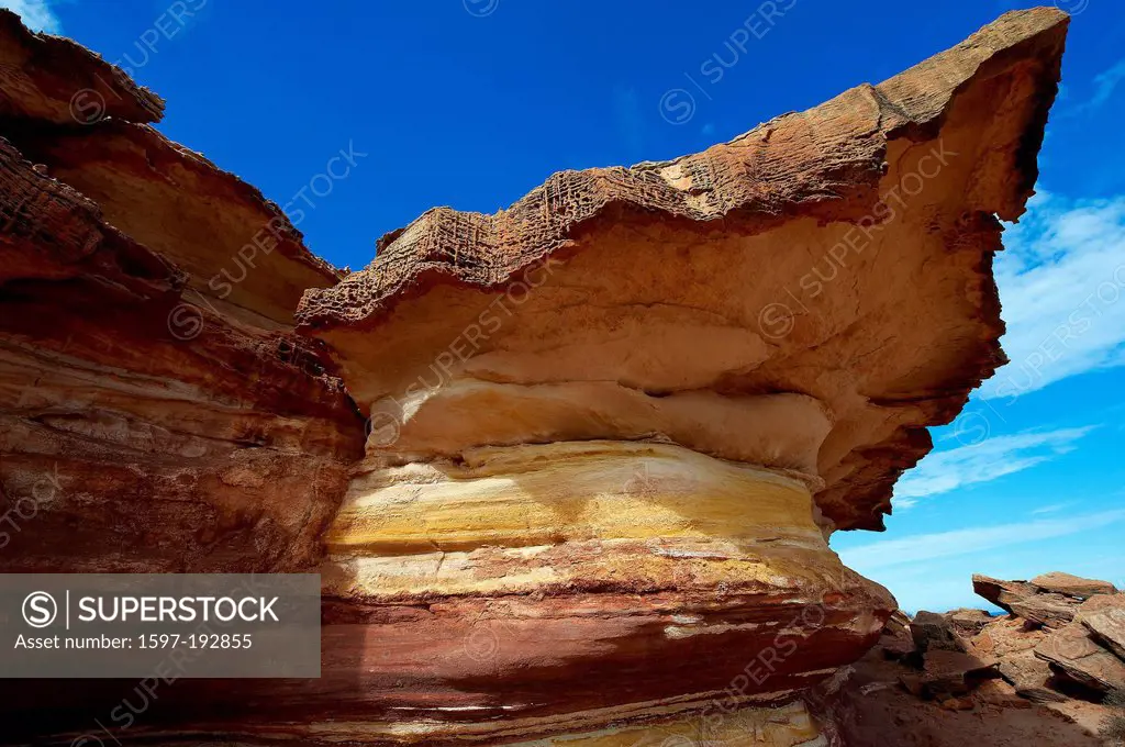 Australia, cliff, rock, Kalbarri, national park, Western Australia, cliff formation,