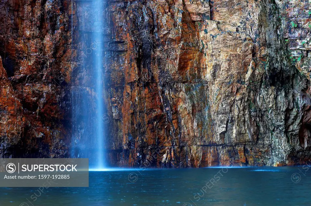 Australia, El Questro, cliff, rock, waterfall, Western Australia