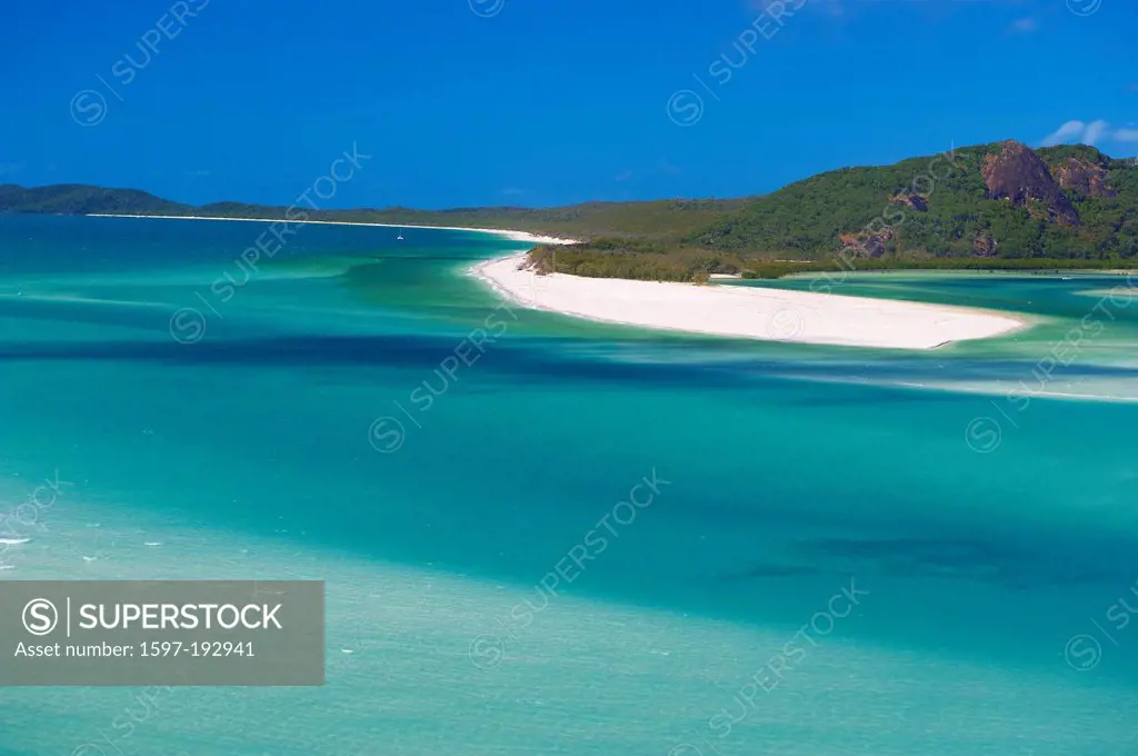 Australia, Island, sea, Queensland, beach, seashore, Whitsunday Island, holidays, vacation, sand bank