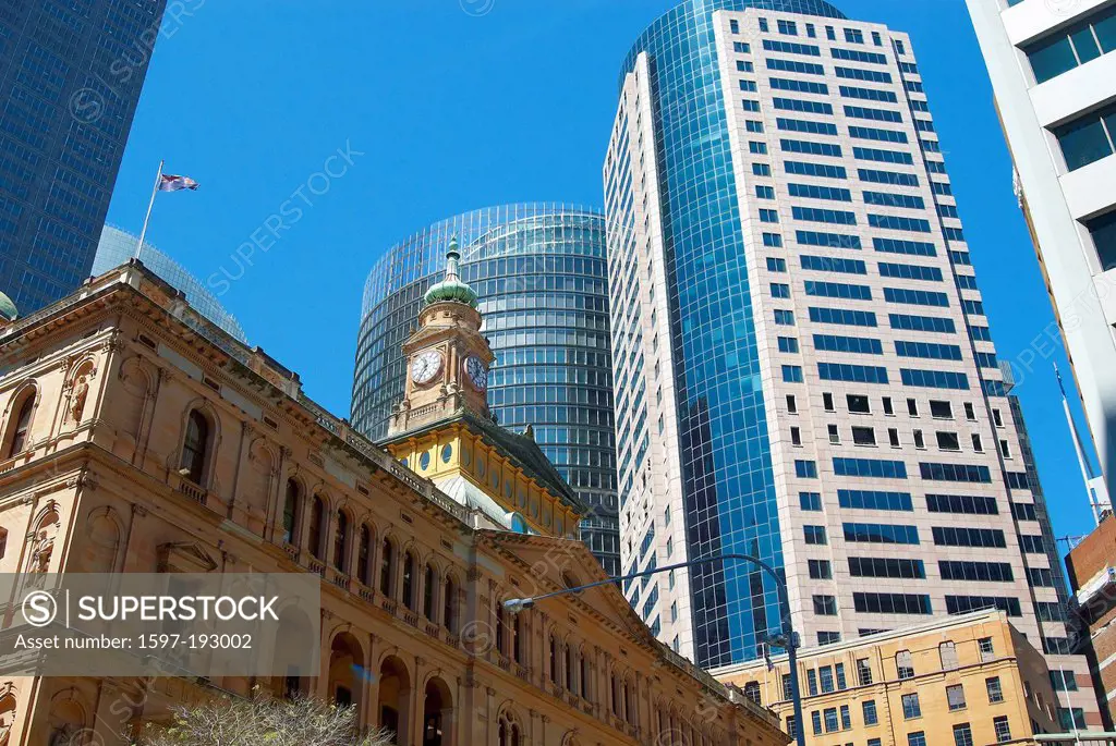Australia, New South Wales, Sydney, building, construction, blocks of flats, high-rise buildings, moulder, old