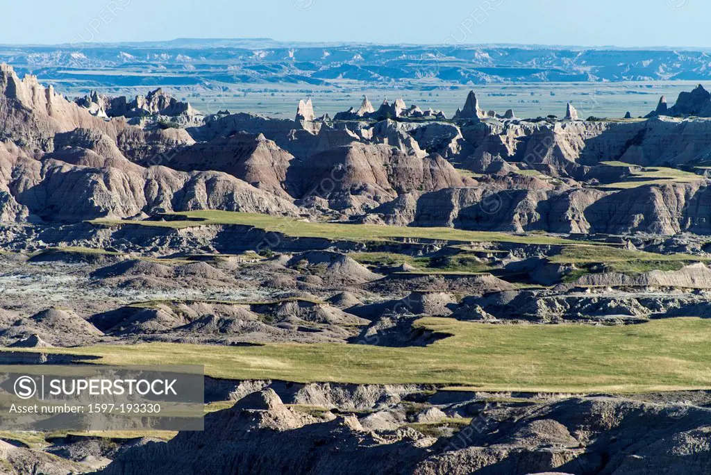 Badlands, National Park, South Dakota, USA, United States, America, landscape, rocks,
