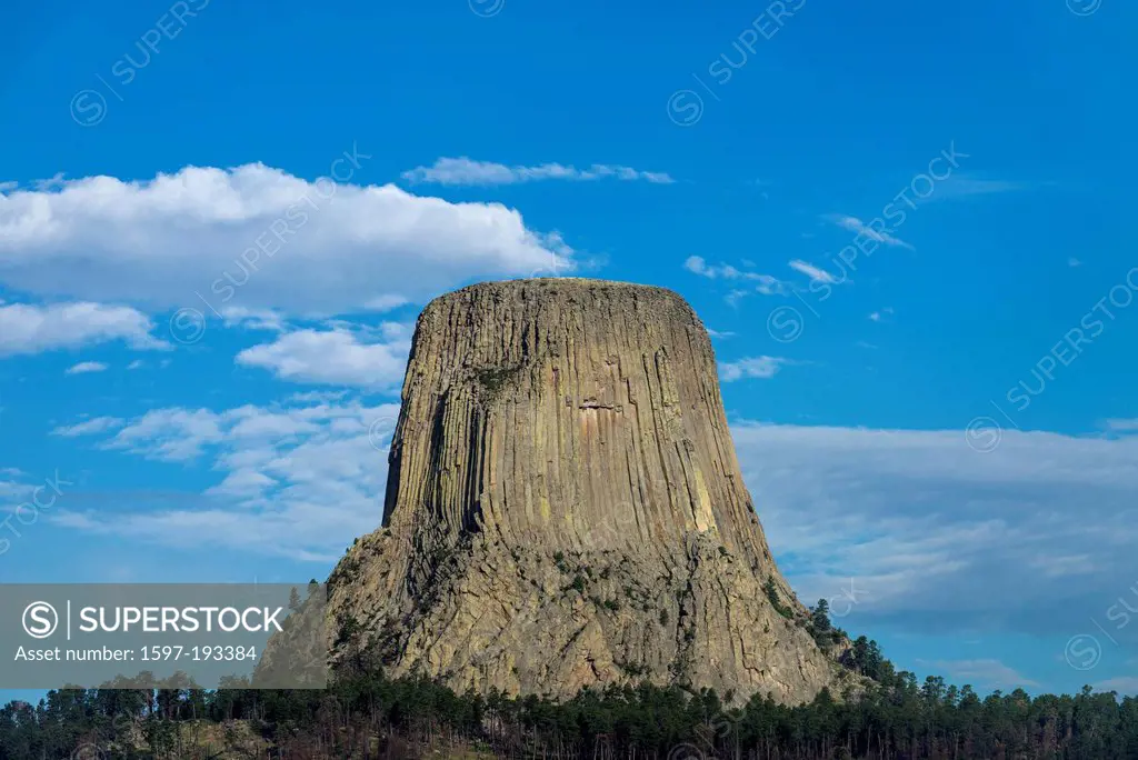 Devil´s Tower, National Monument, Wyoming, USA, United States, America, rock