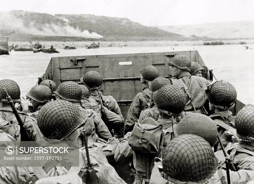 WW II, historical, war, world war, second world war, operation Overlord, Overlord, invasion, US, American, soldiers, military, coast, Normandy, landin...