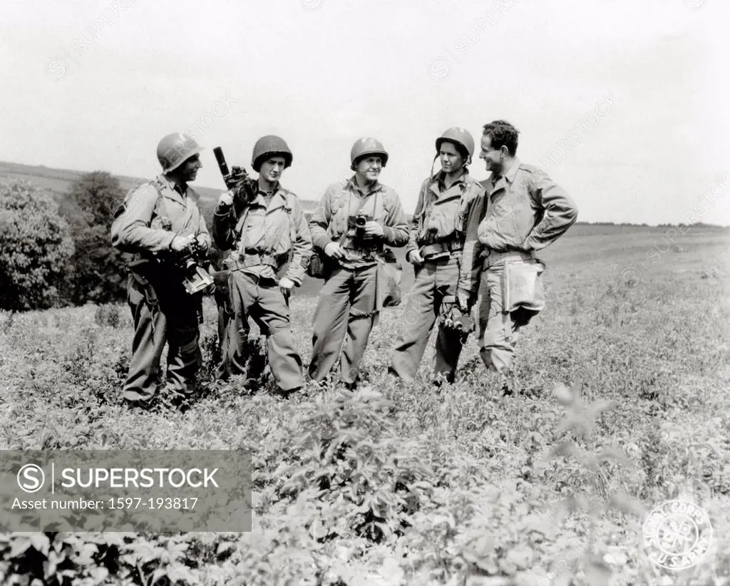 WW II, historical, war, world war, second world war, operation Overlord, Overlord, invasion, Five, war photographer, signal corps, Company, May, 1944,...