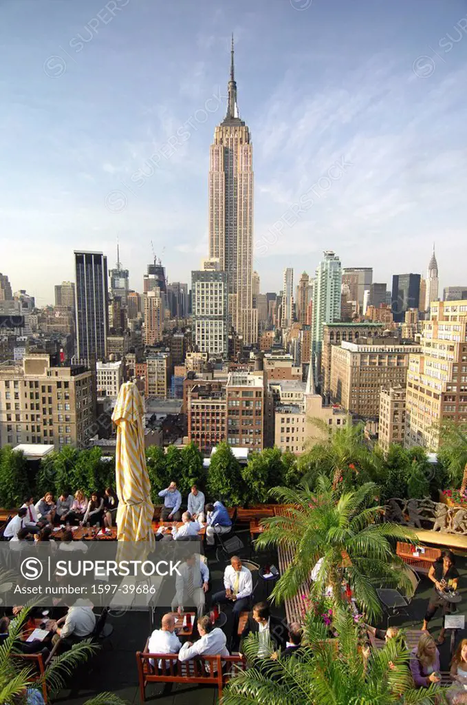 USA, America, United States, North America, New York, Roof Top Bar, Rooftop Bar, 230 Fifth, 5th Avenue, Manhattan, vie