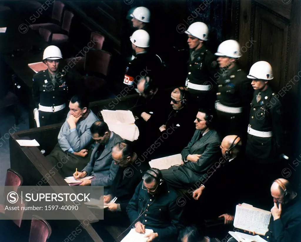 Nuremberg, 1946, International Military Tribunal, October 1, Court House, Room 600, defendants, International War Crim