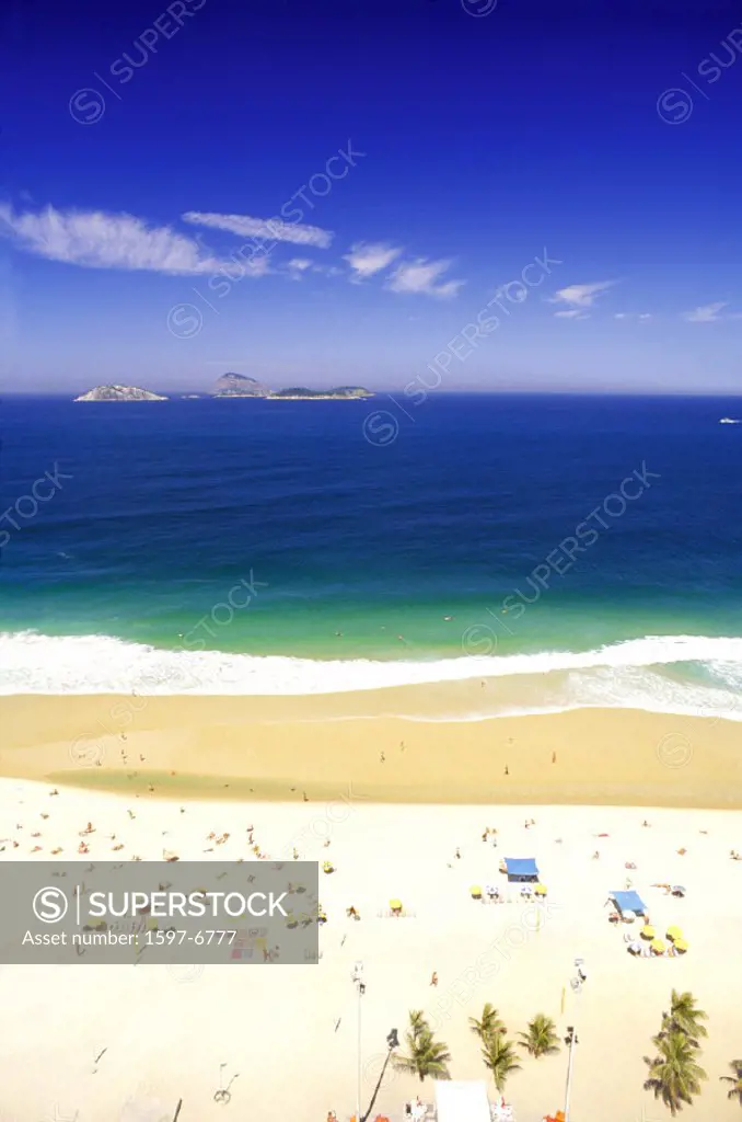 10637967, bathers, bathing, beach, Beach, Brazil, South America, holidays, spare time, island group, islands, isles, Ipanema,