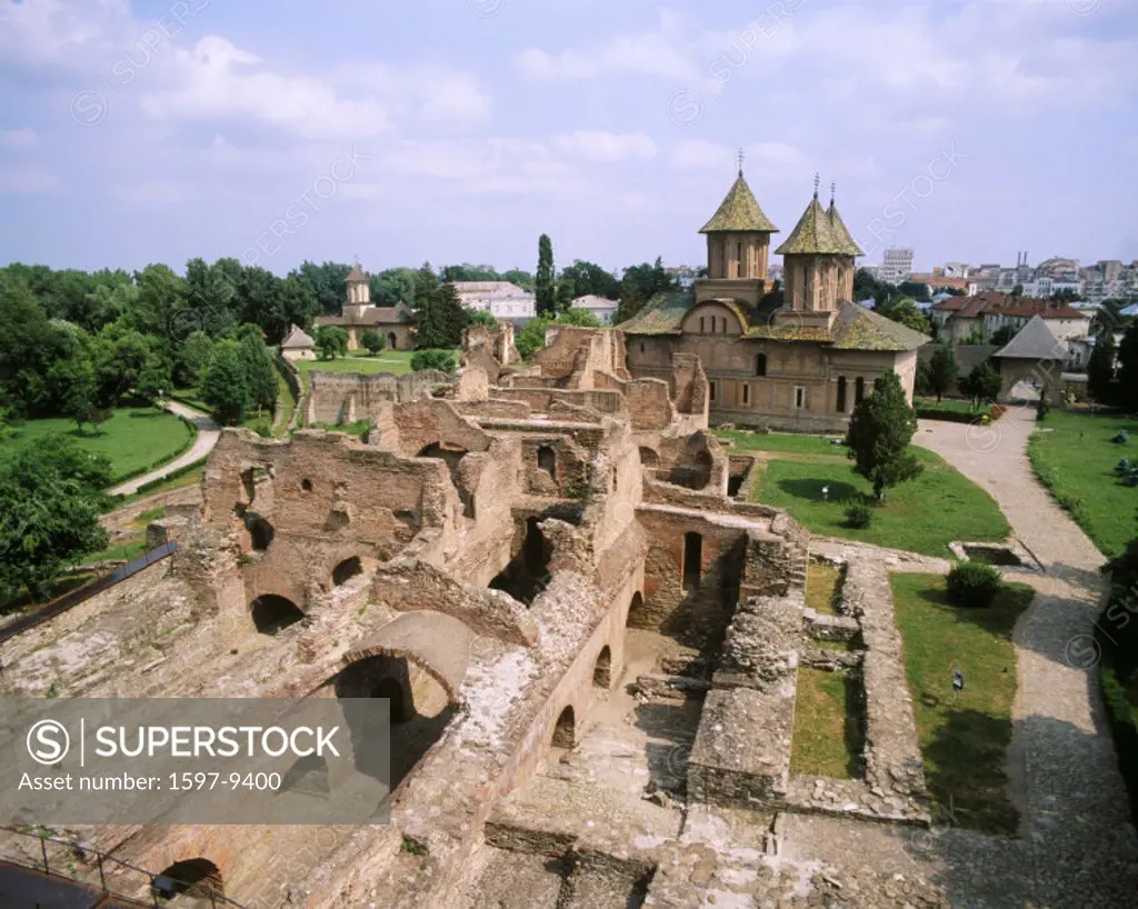 10651144, prince´s court, ruins, Romania, Targoviste, Tirgoviste, overview, Vlad Tepes,