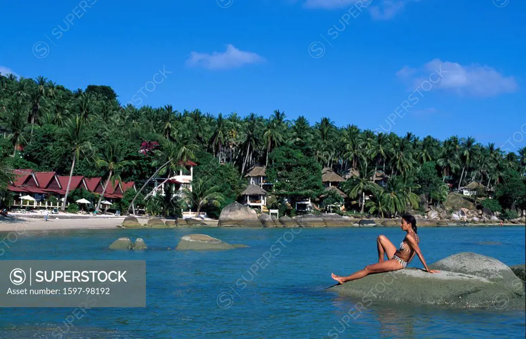 Thailand, Asia, Lamai Beach, Ko Samui, travel, Asia, Southeast Asia, Southern Thailand, Asia, Koh Samui, beach, woman,