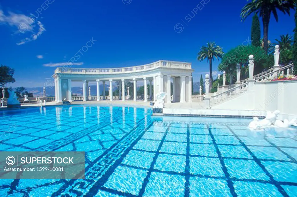 Neptune Pool at Hearst Castle, San Simeon, Central Coast, California