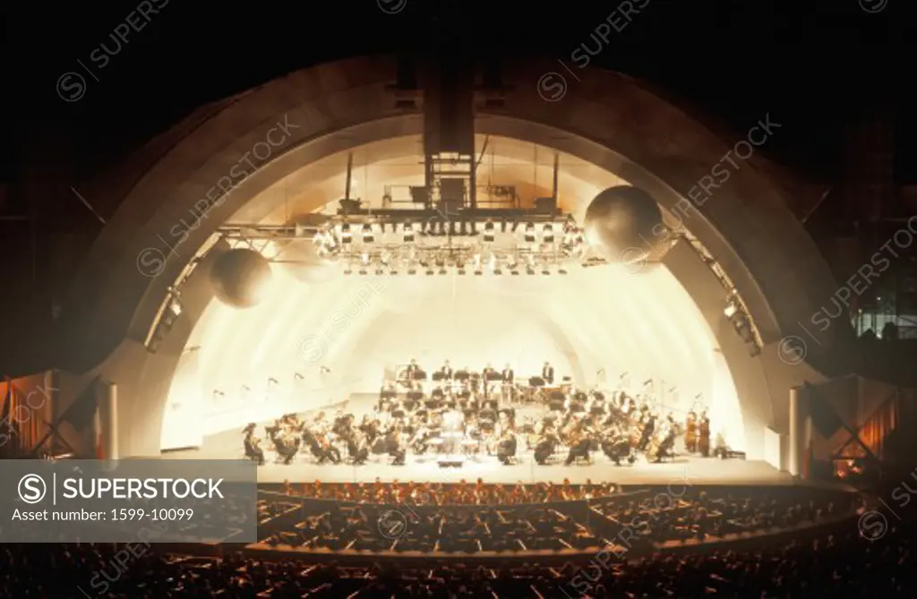 Symphony plays Tchaikovsky at the Hollywood Bowl, Los Angeles, California